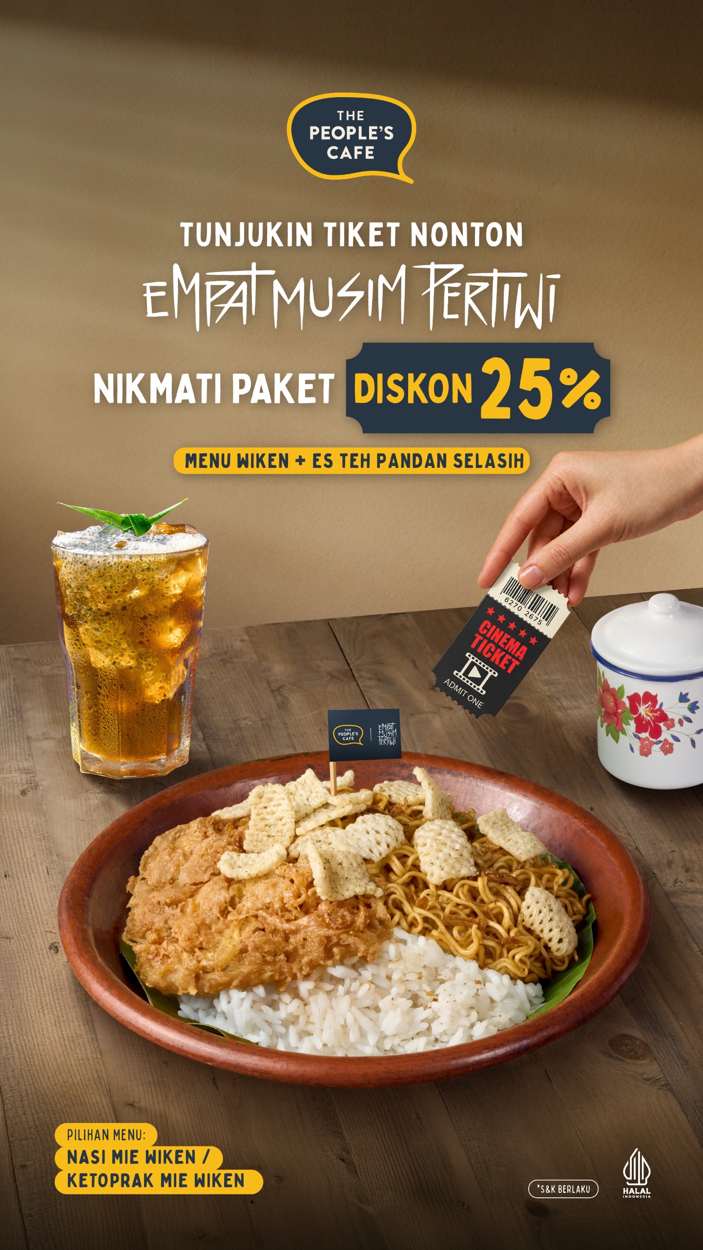 the peoples cafe promo tujukin tiket nonton